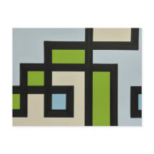 【mapper #3】ポストカード 抽象画 モダン レトロ