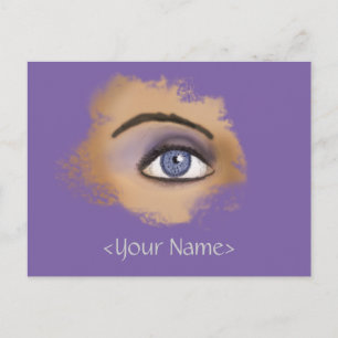 Carte Postale Maquillage oculaire pourpre