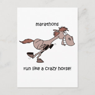 Carte Postale Marathon drôle