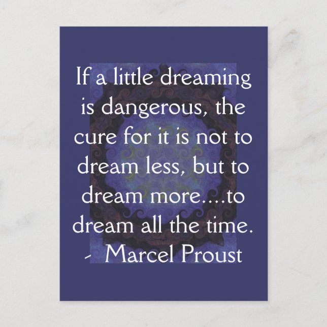 Carte Postale Marcel Proust cite des rêveurs et des rêves (Devant)