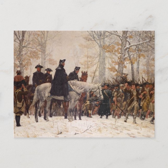 Carte Postale Marche à Valley Forge - William Trego (1883) (Devant)
