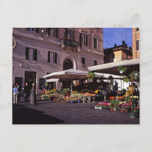 Carte Postale Marché aux fleurs Rome