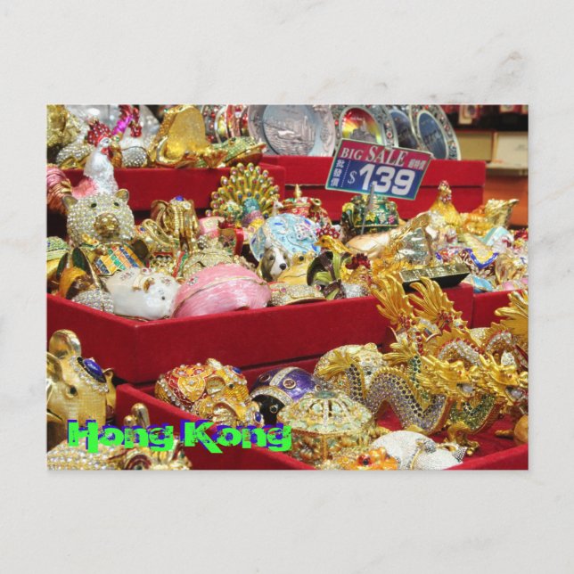 Carte Postale Marché de Hong Kong (Devant)