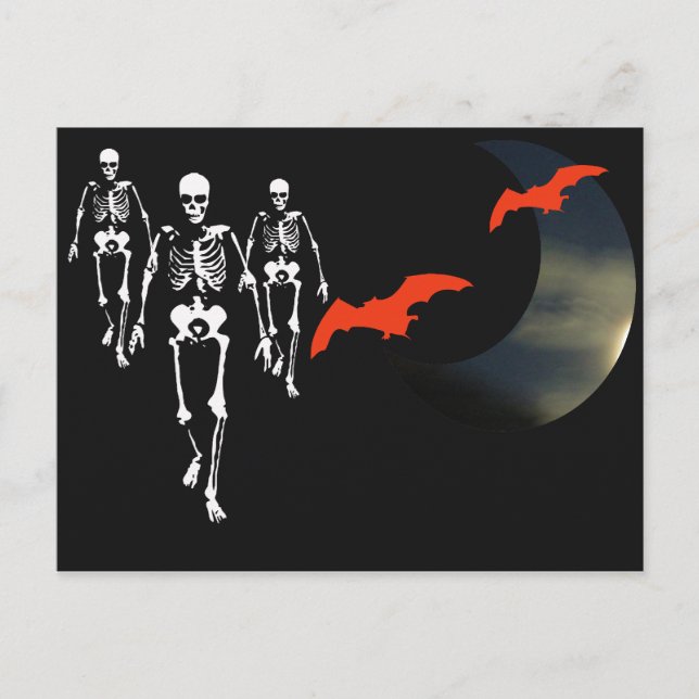 Carte Postale Marche du squelette (Devant)