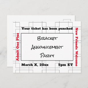 Carte Postale Marche Faire-part de basket-ball