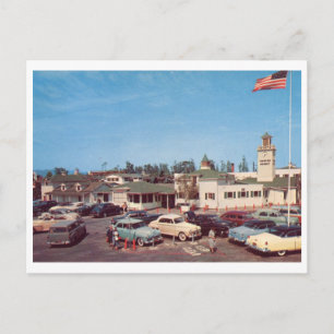 Carte Postale Marché fermier, Vieilles voitures, Los Angeles Vin