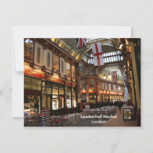 Carte Postale Marché Leadenhall Londres