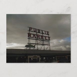 Carte Postale Marché Pike Place À Seattle