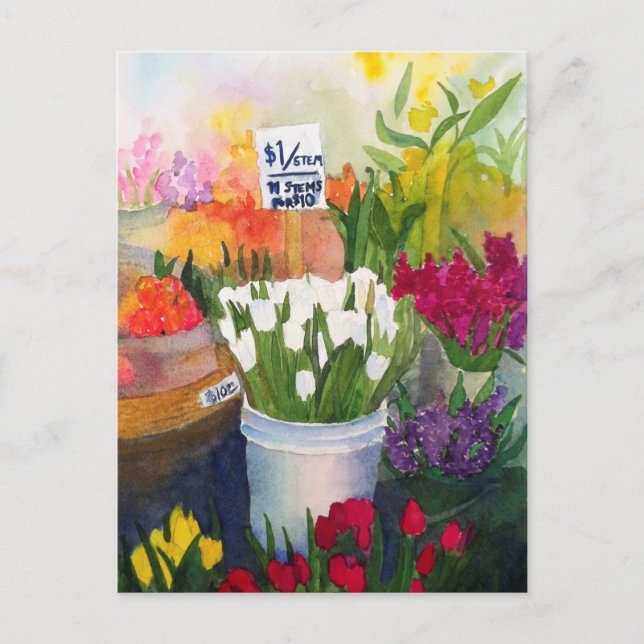 Carte Postale Marché Pike Place Fraîcheur (Devant)