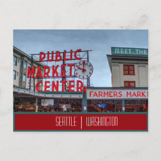 Carte Postale Marché public de Seattle, WA