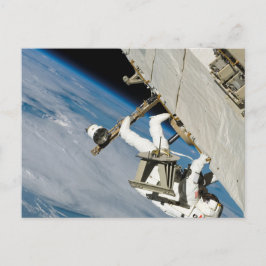Carte Postale Marche spatiale des astronautes