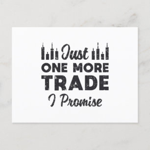 Carte Postale Marché stock juste un commerce de plus je promets