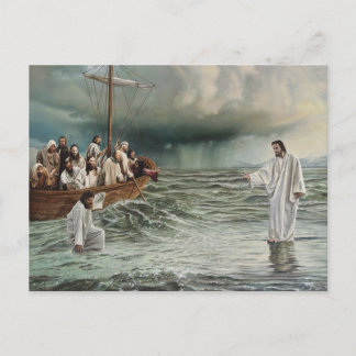 CARTE POSTALE MARCHE SUR L'EAU