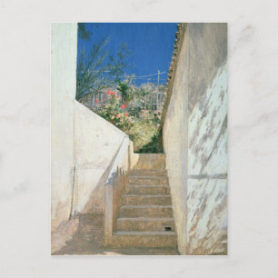 Carte Postale Marches dans un jardin, Algérie, 1883