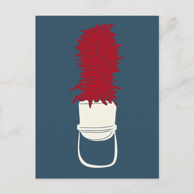 Carte Postale Marching Band Casquette avec plumes (Devant)