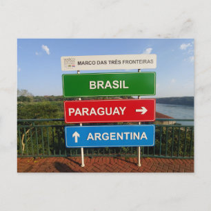 Carte Postale Marco das Três Fronteiras, (3 frontières)