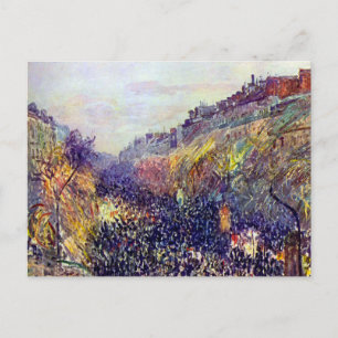 Carte Postale Mardi carnaval sur le boulevard Montmartre au couc
