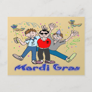 Carte Postale Mardi Gras