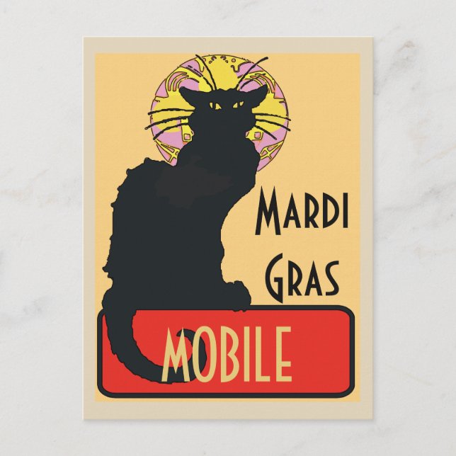 Carte Postale Mardi Gras, Mobile, AL (Devant)