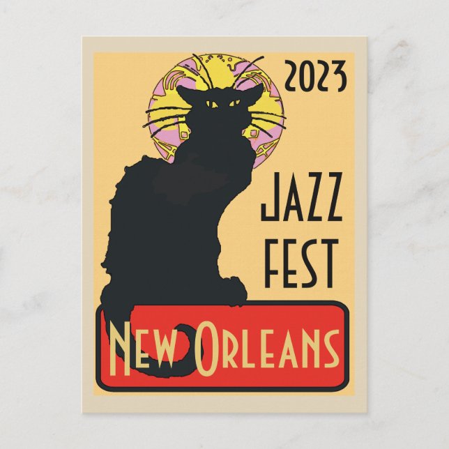 Carte Postale Mardi Gras New Orleans Conversation Noir Modifier  (Devant)