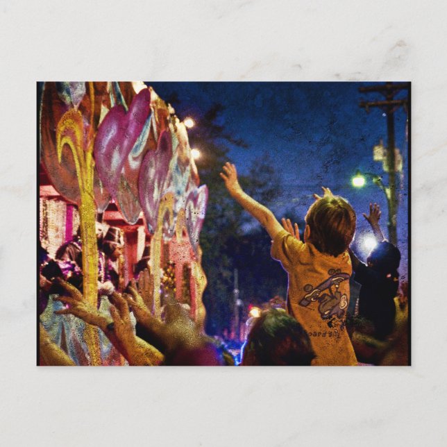 Carte Postale Mardi Gras Textures (Devant)