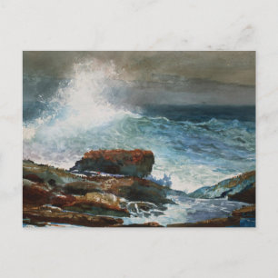 Carte Postale Marée montante Scarborough Maine par Winslow Homer