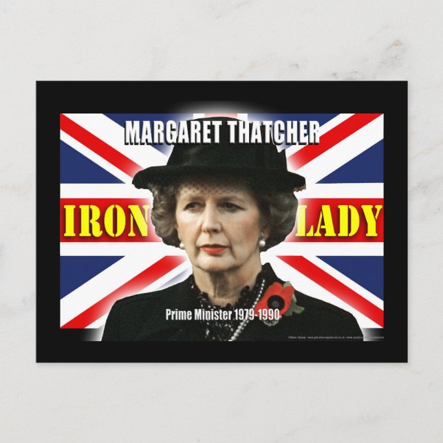 Carte Postale Margaret Thatcher Premier ministre (Devant)