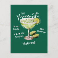 Margarita Cocktail Recette Bar Art