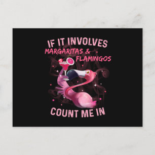 Carte Postale Margaritas & Flamants