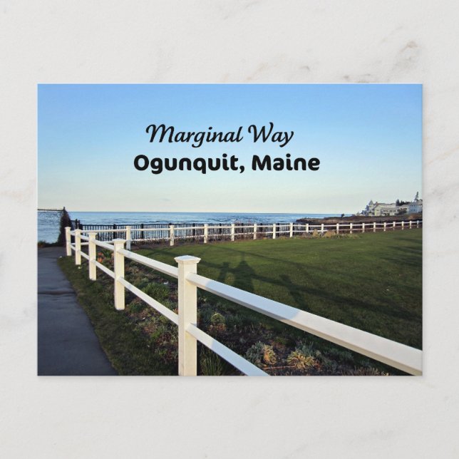 Carte Postale Marginal Way, Ogunquit, Maine (Devant)