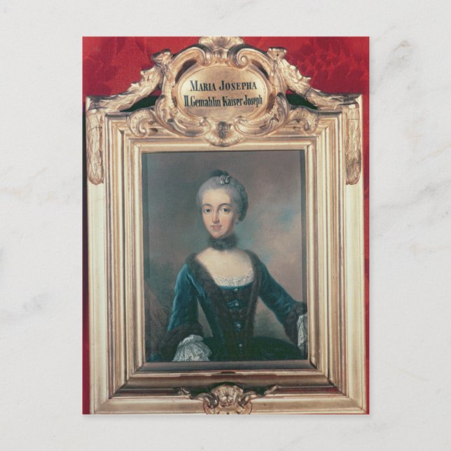 Carte Postale Maria Josepha de Bavière deuxième épouse de Joseph (Devant)