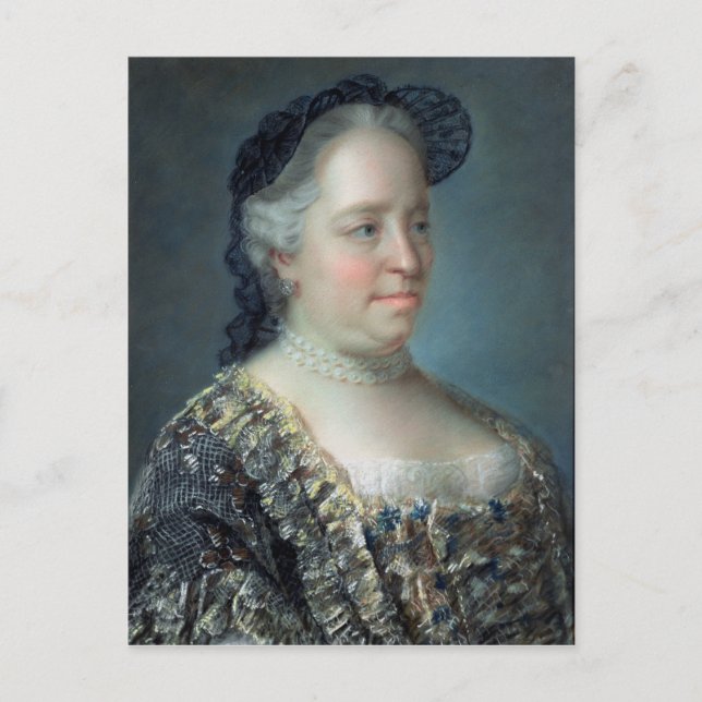 Carte Postale Maria Theresa, impératrice d'Autriche, 1762 (Devant)
