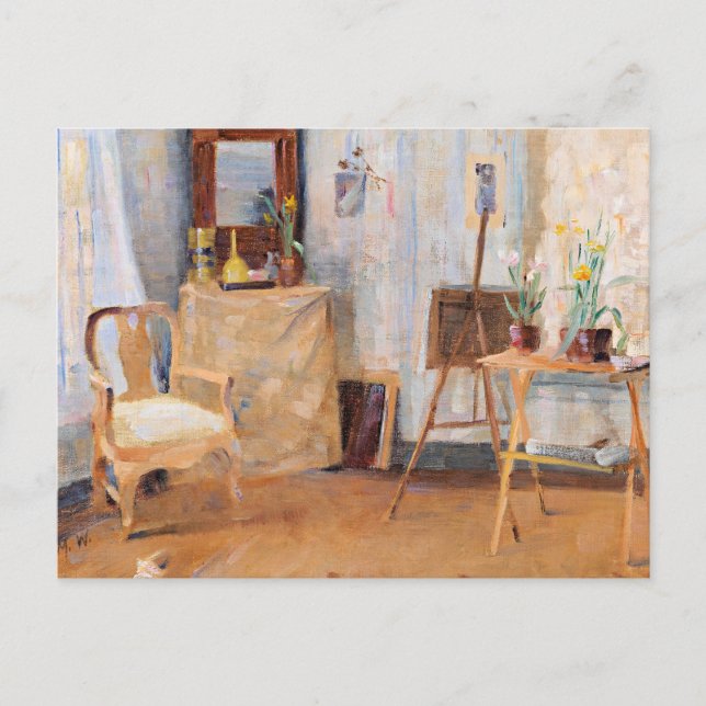 Carte Postale Maria Wilk - Dans l'Atelier (Devant)