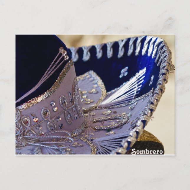 Carte Postale Mariachi Sombrero (Devant)