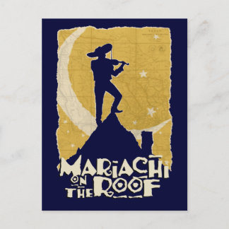 Carte Postale Mariachi sur le toit