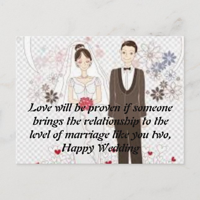 Carte postale mariage (Devant)