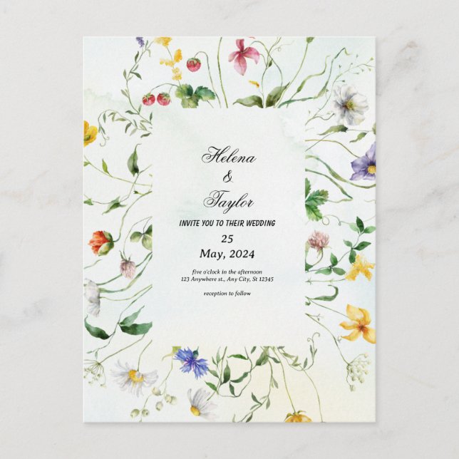 Carte postale mariage (Devant)