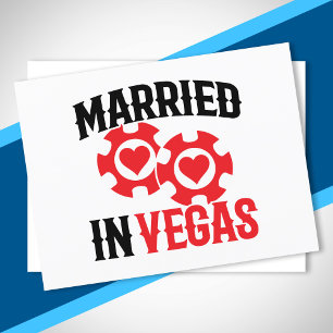 Carte Postale Mariage à Las Vegas - Couple - Marié à Vegas
