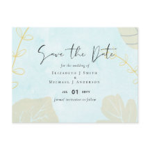 Mariage Abstrait Moderne Scandinave Japandi