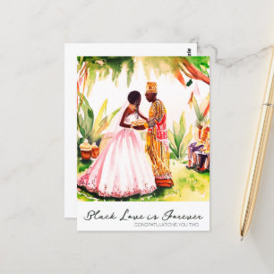 Carte Postale Mariage Afro-Américain