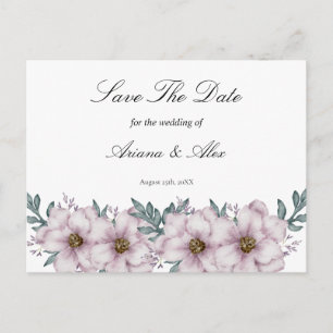 Carte Postale Mariage au parfum d'eucalyptus floral  Sauvegarder