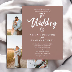 Carte Postale Mariage budget de calligraphie de brosse