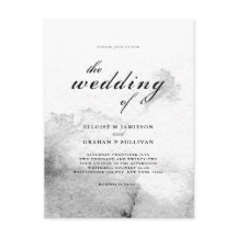 Mariage calligraphié ombré noir et blanc