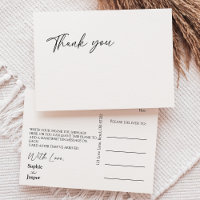 Carte postale Mariage classique moderne