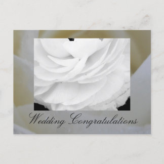 Carte Postale Mariage Classique Noir et Blanc