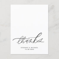 Mariage de calligraphie de pinceau moderne Merci