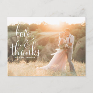 CARTE POSTALE MARIAGE DE CALLIGRAPHIE WHIMSIQUE