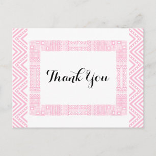 Carte postale Mariage de design ethnique 1