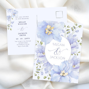 Carte Postale Mariage de fleurs douces violettes en fleurs