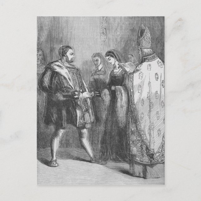Carte Postale Mariage de Henri VIII et Catherine Parr (Devant)